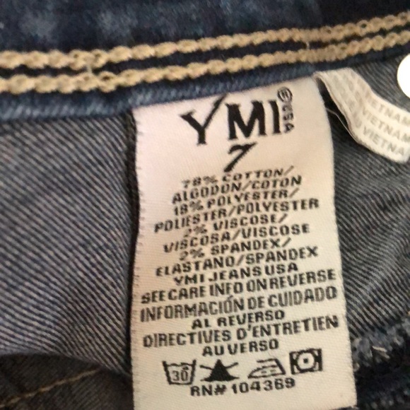 Y Mi Blue Jean Shorts size 7 - Picture 6 of 6